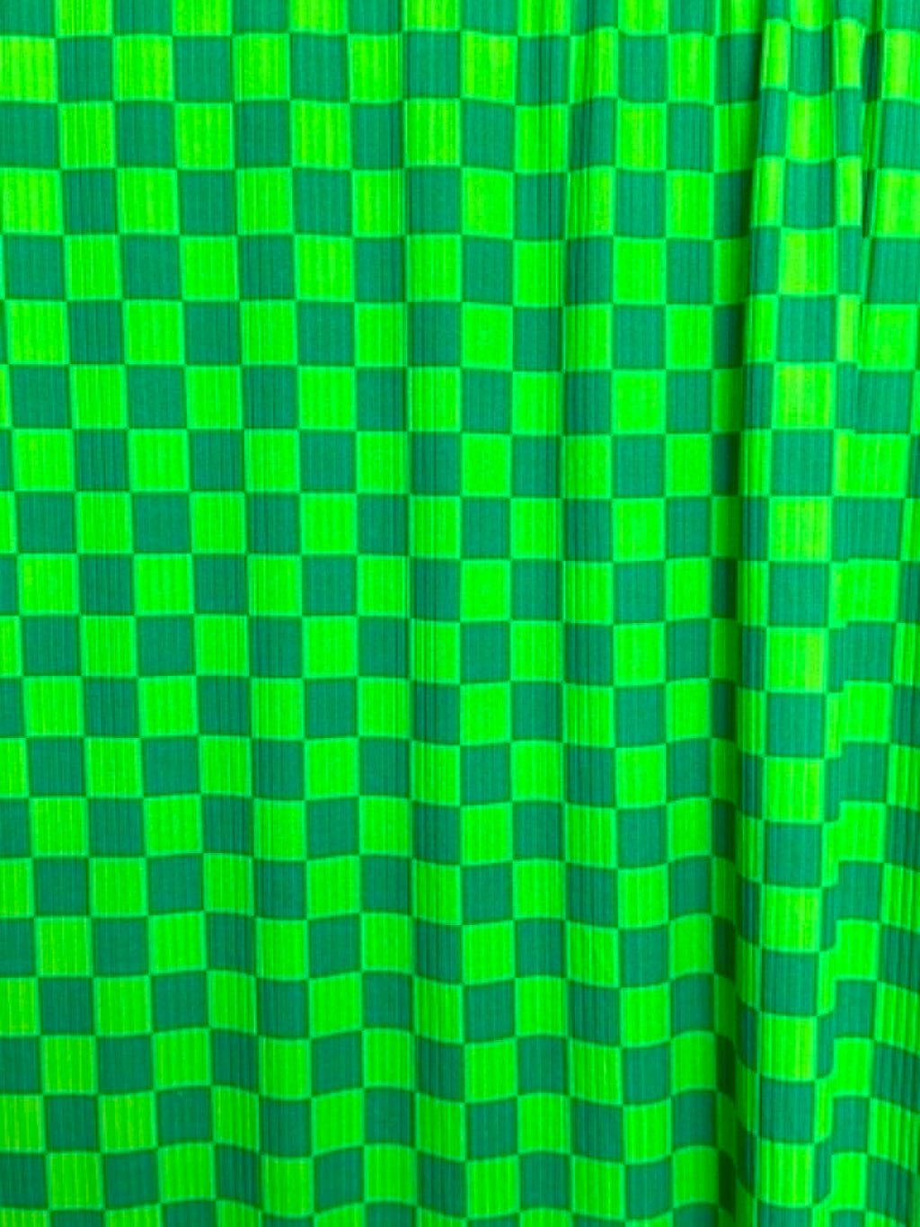 (4X2 YUMMY RIB) GREEN CHECKERED