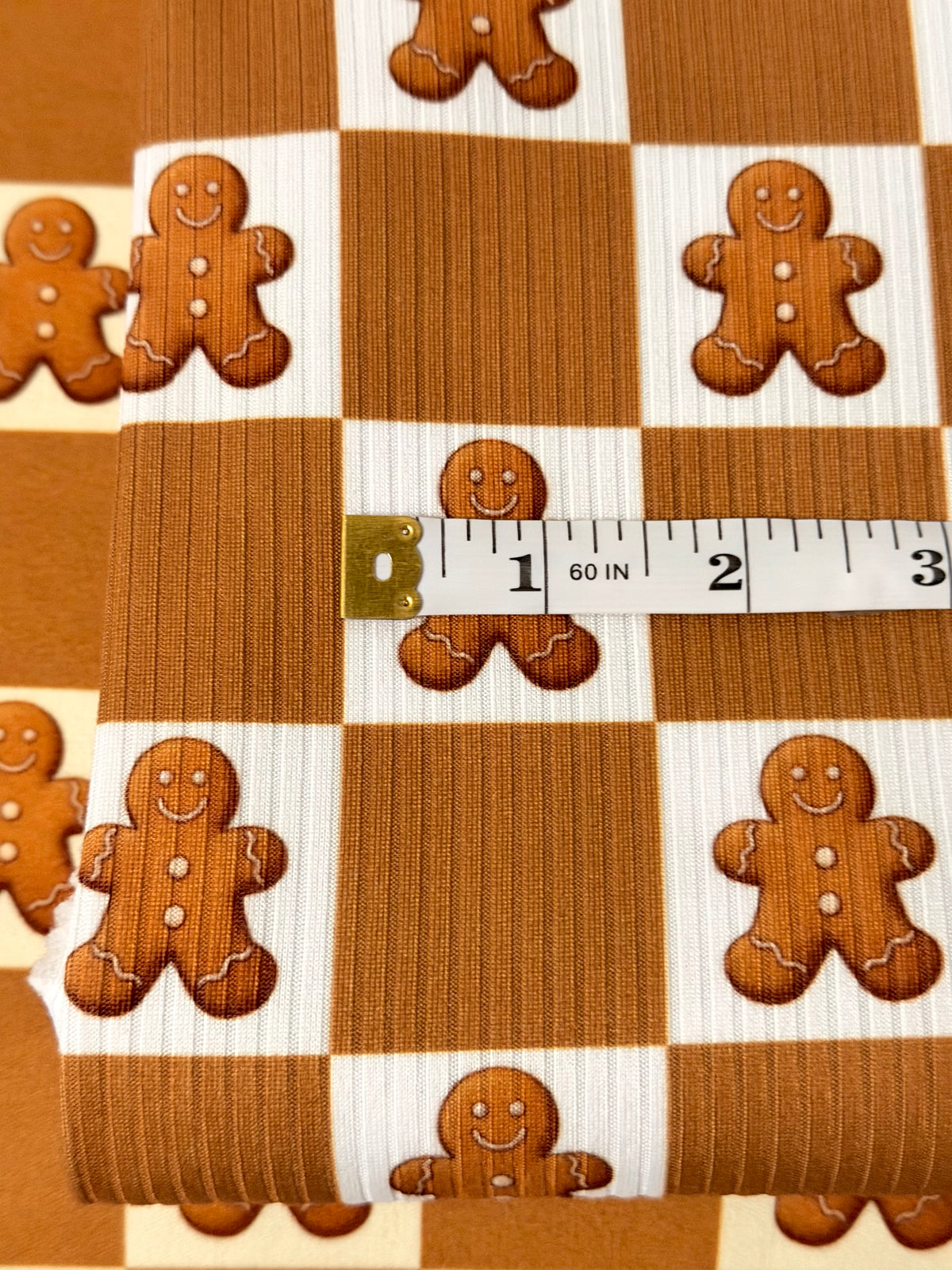 (CORDUROY BRUSHED) GINGERBREAD CHECKMATE