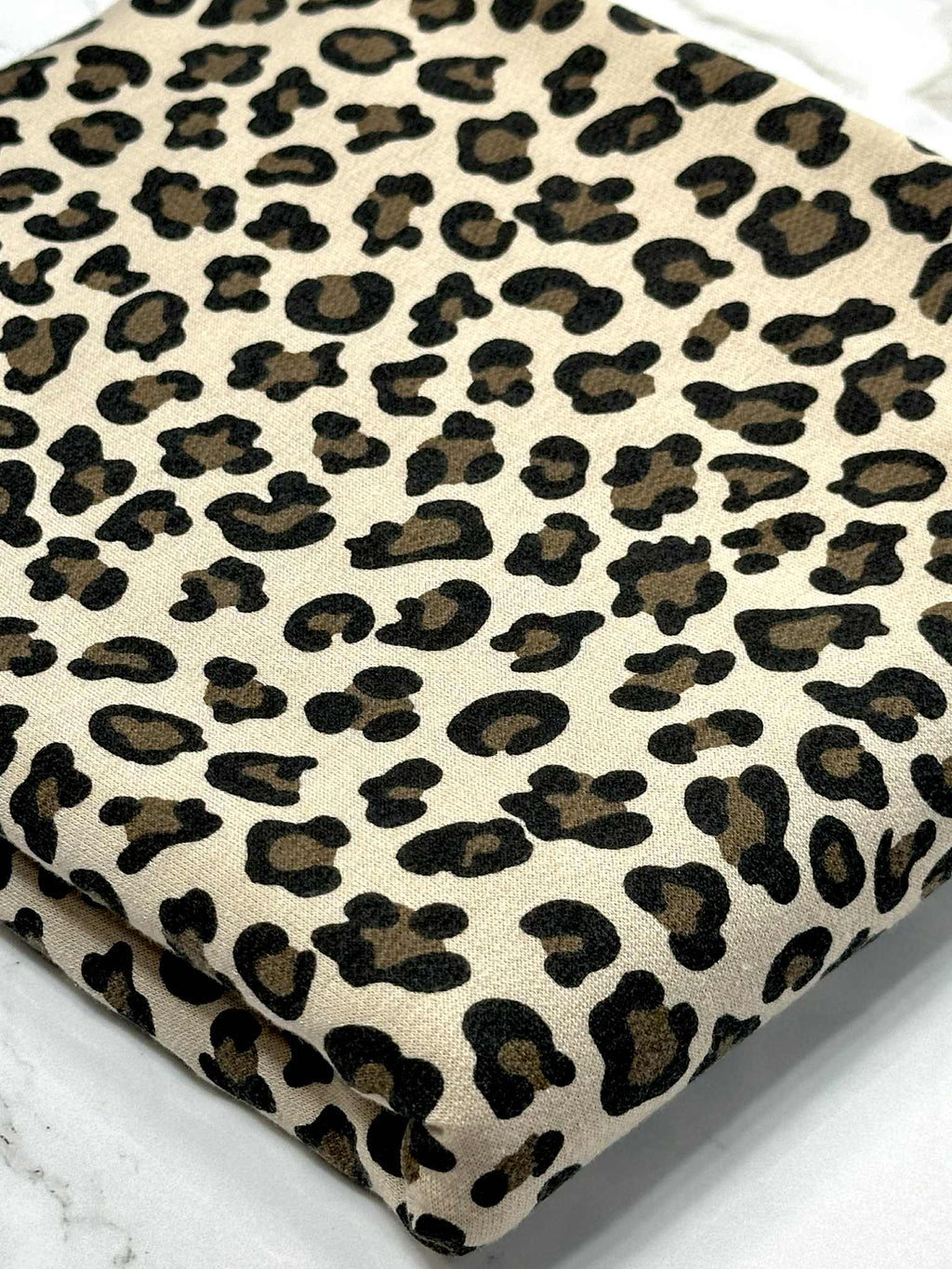 (FRENCH TERRY) BROWN AND BLACK CHEETAH ON TAUPE (3)