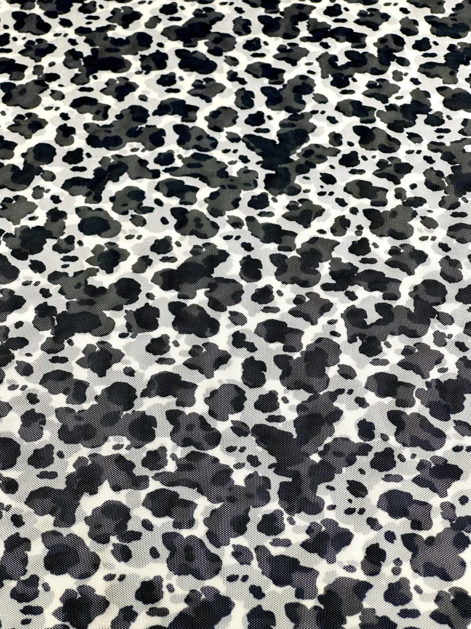 (MESH) COW PRINT ON OFF White