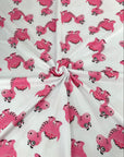 (DBP) PINK DINO'S ON OFF WHITE