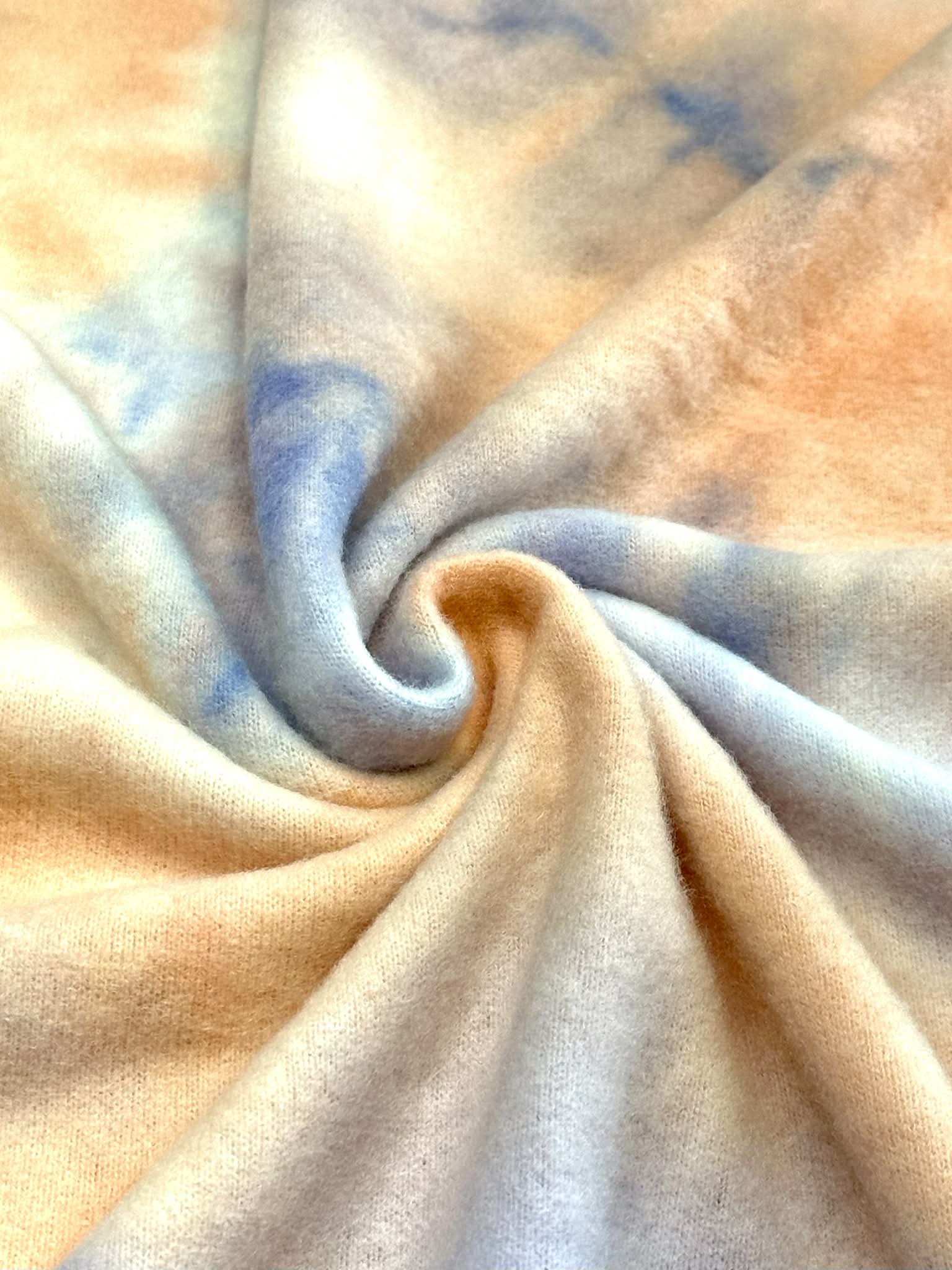 (BRUSHED SWEATER KNIT) PASTEL TIE DYE