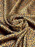 (SATIN) TINY BROWN CHEETAH ON CARAMEL