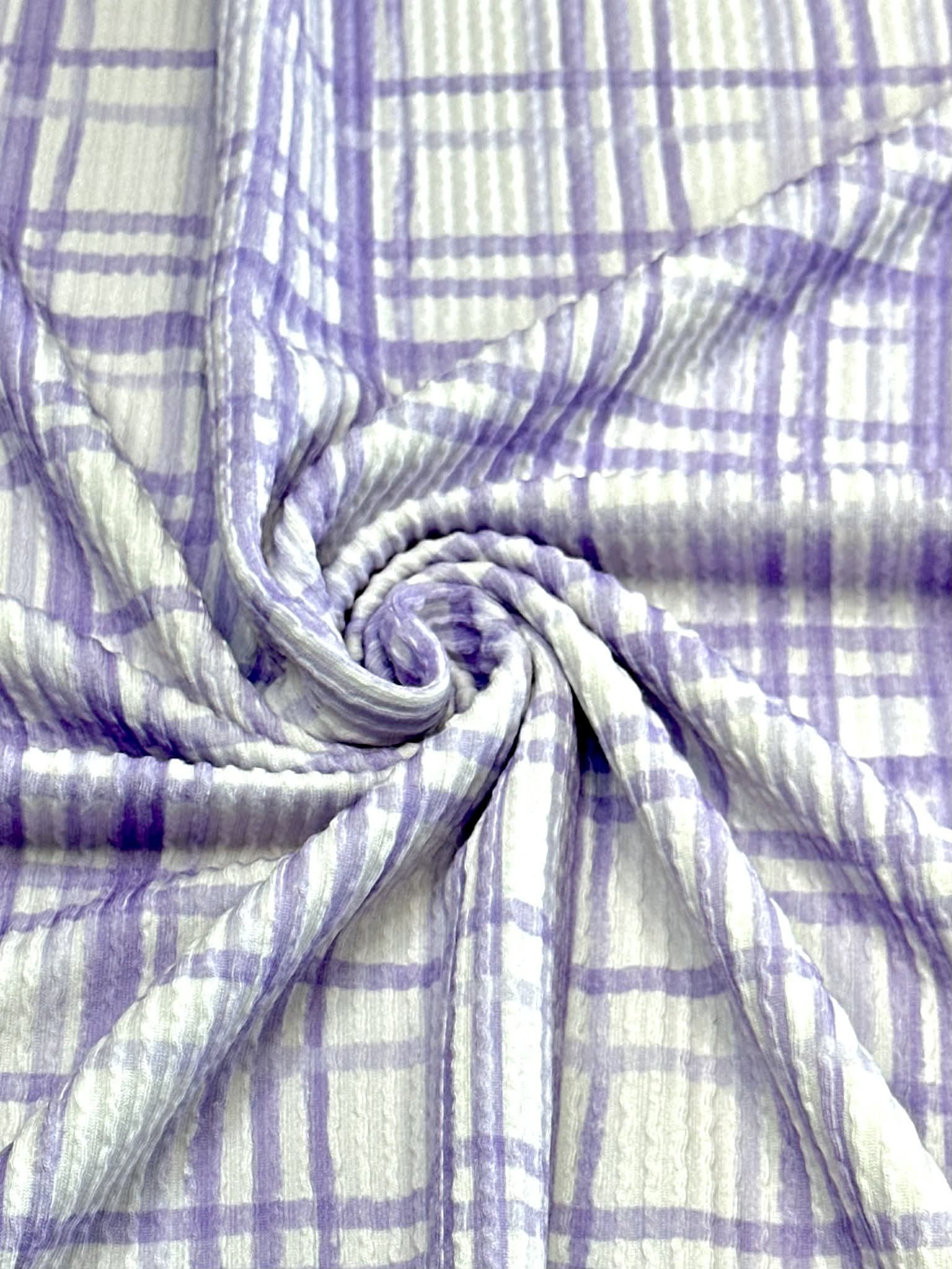 (URBAN RIB) LAVENDER PLAID ON LILAC