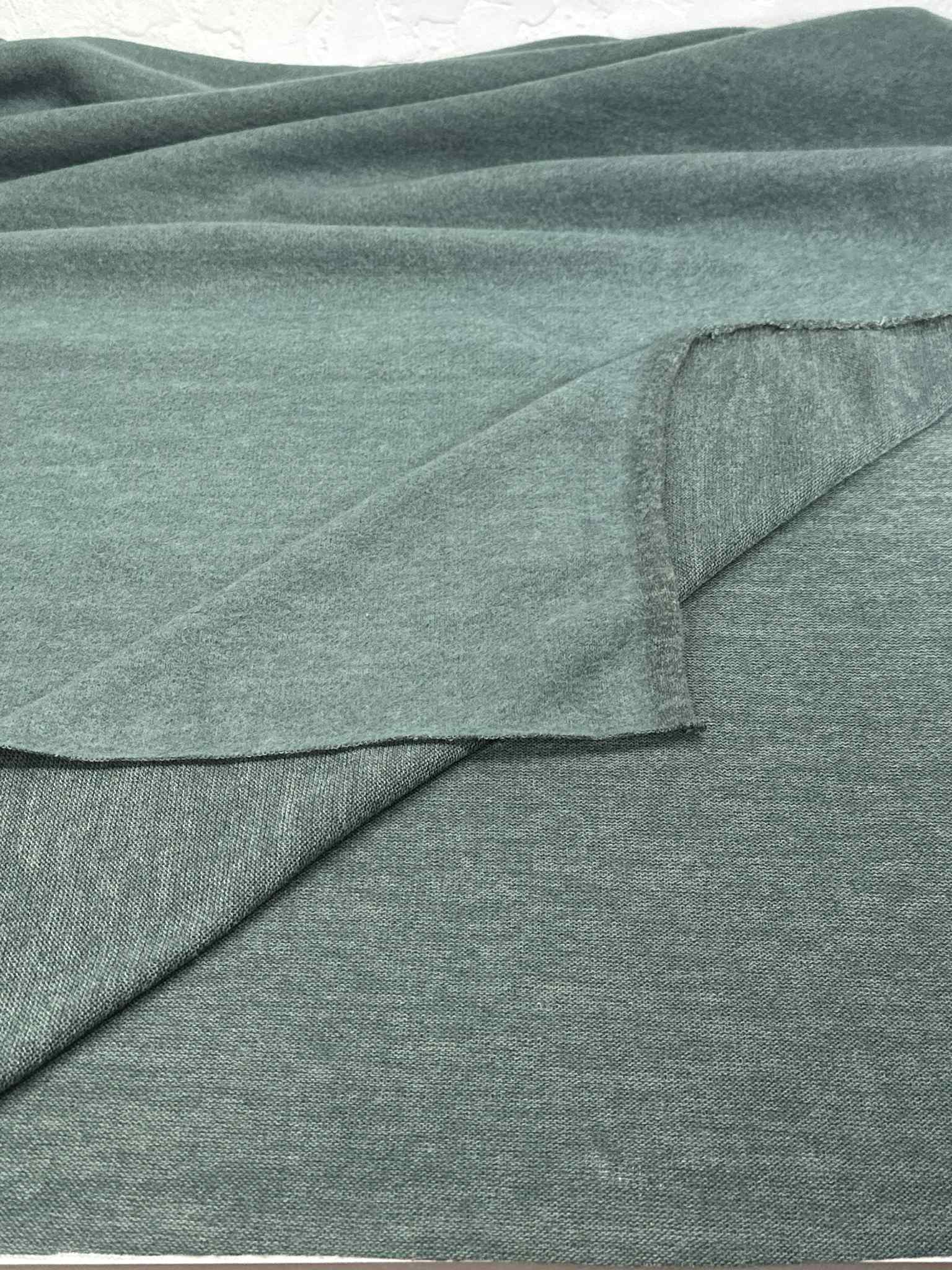 (BRUSHED SWEATER KNIT) HUNTER GREEN
