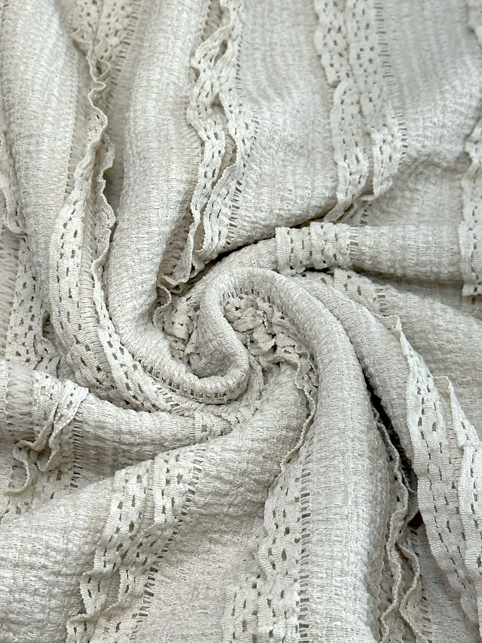 (RUFFLE LACE) VANILLA