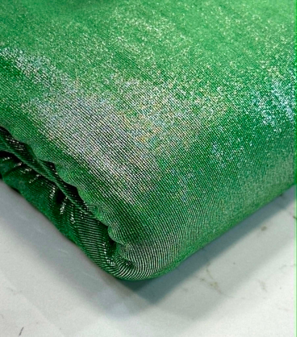 (KNIT) SHIMMER ON GREEN