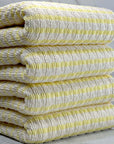 (GUAPO STRIPE) YELLOW STRIPES ON IVORY