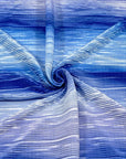 (PLEATED) BLUE COLORWAVE