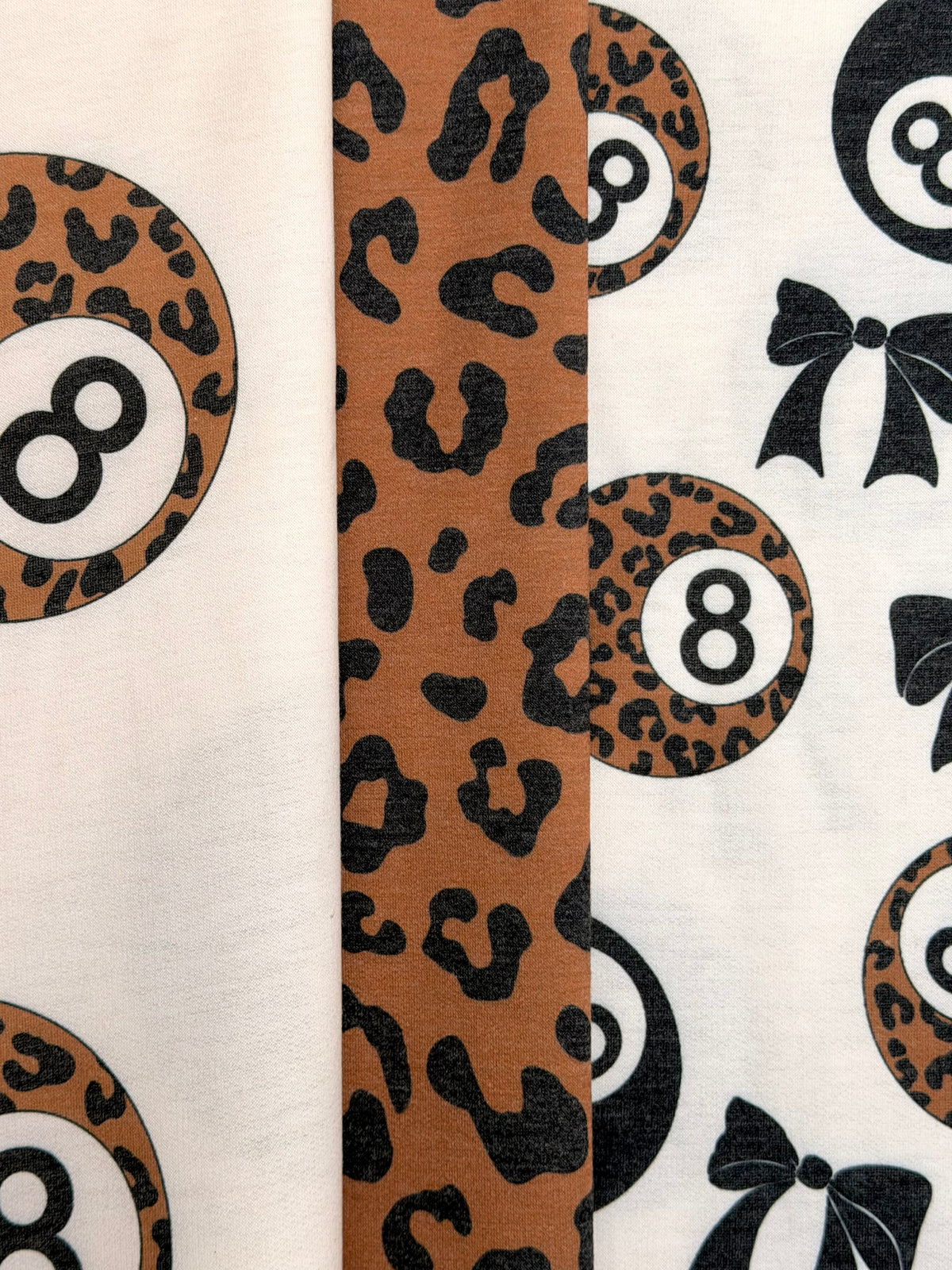 (FRENCH TERRY) BLACK LEOPARD PRINT ON CAMEL