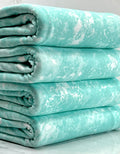 (DOUBLE BRUSHED POLY DBP ) MINT AND OFF WHITE SPLASH