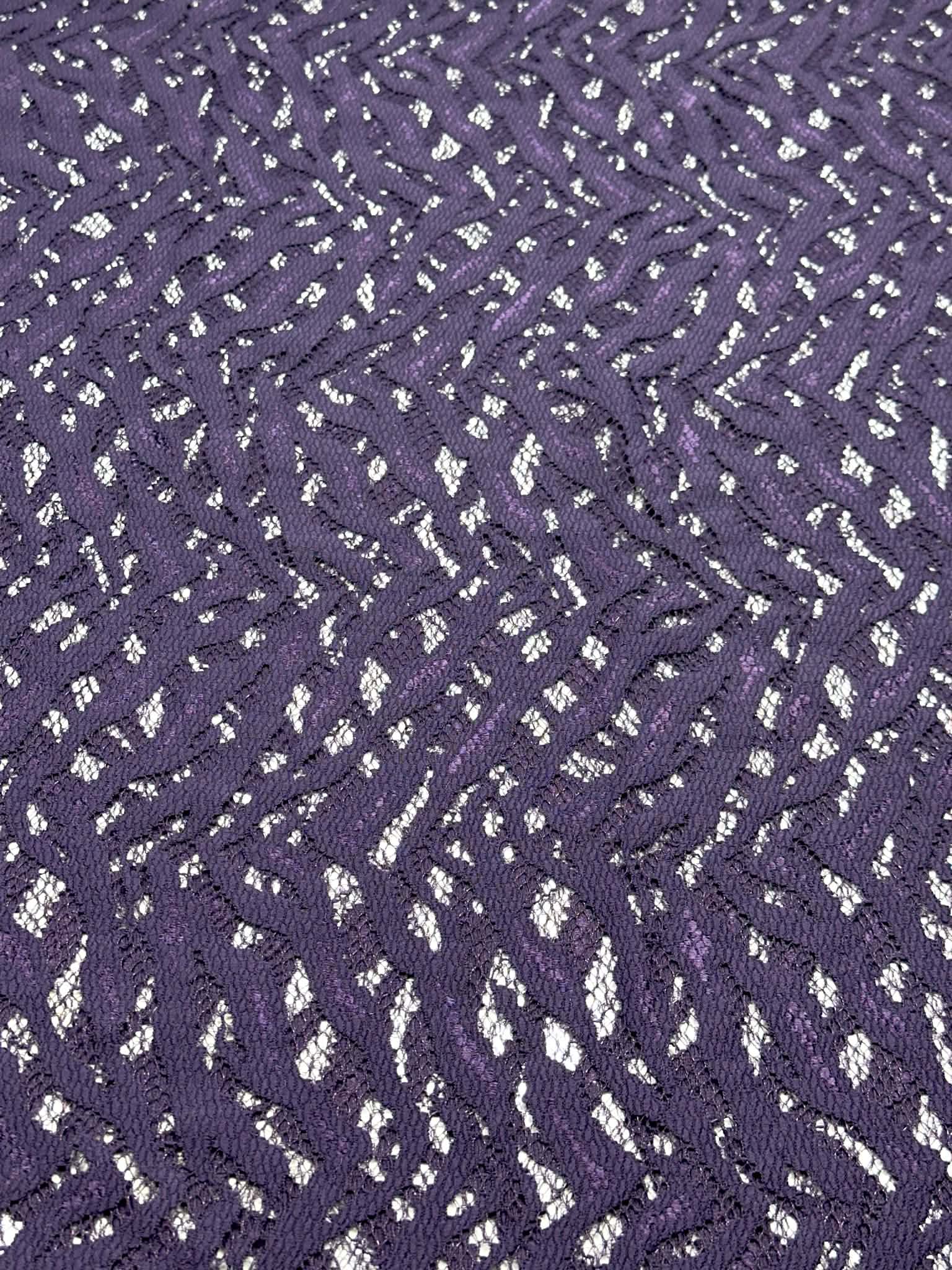 (LACE) DARK PURPLE ZEBRA
