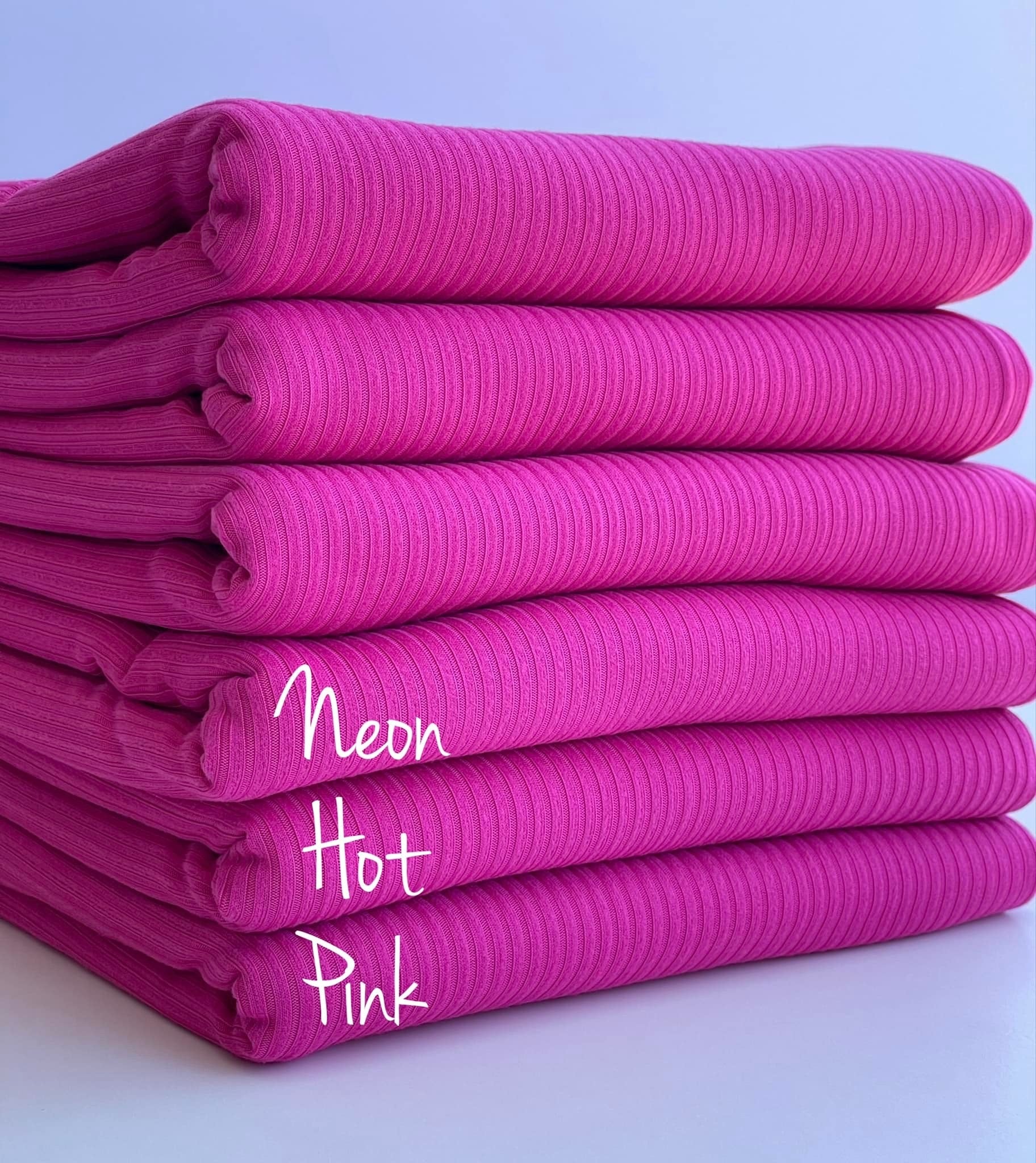 z.(4X2 RIB) NEW HOT PINK