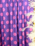 (4X2 YUMMY RIB) PINK POLKA DOTS ON PURPLE