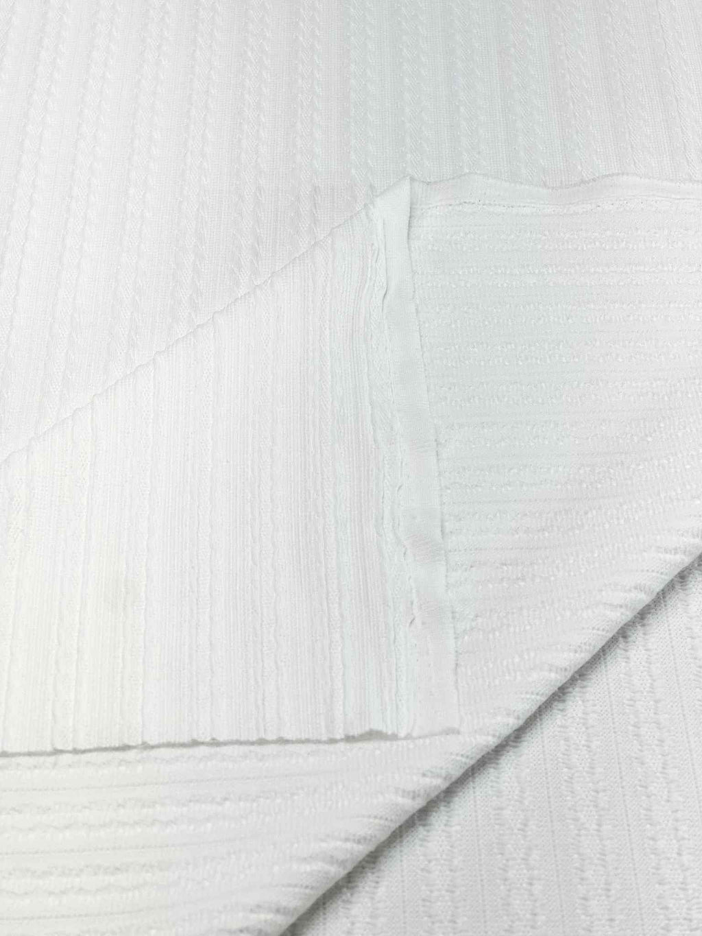 (CABLE KNIT) NEW WHITE