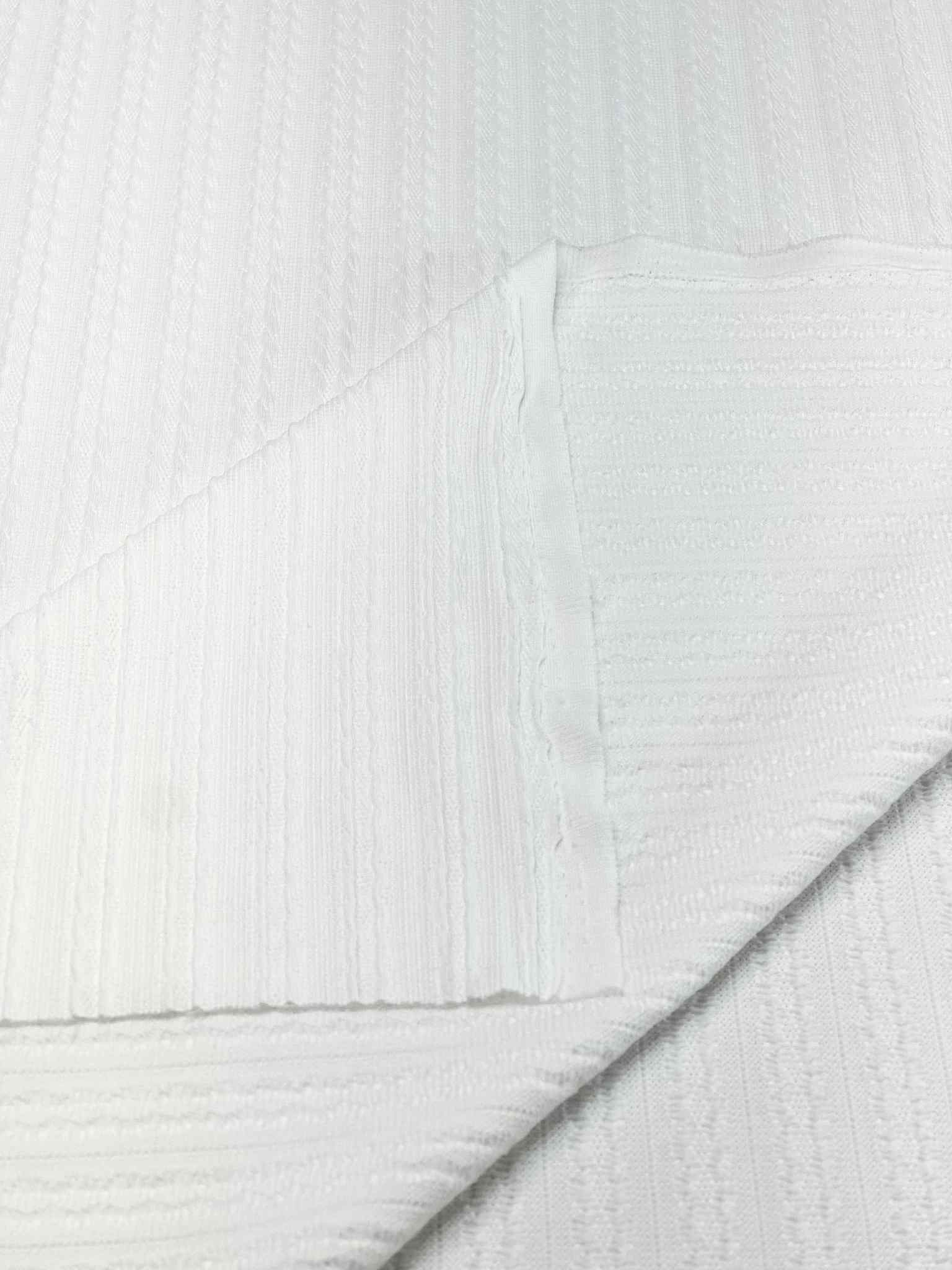 (CABLE KNIT) NEW WHITE