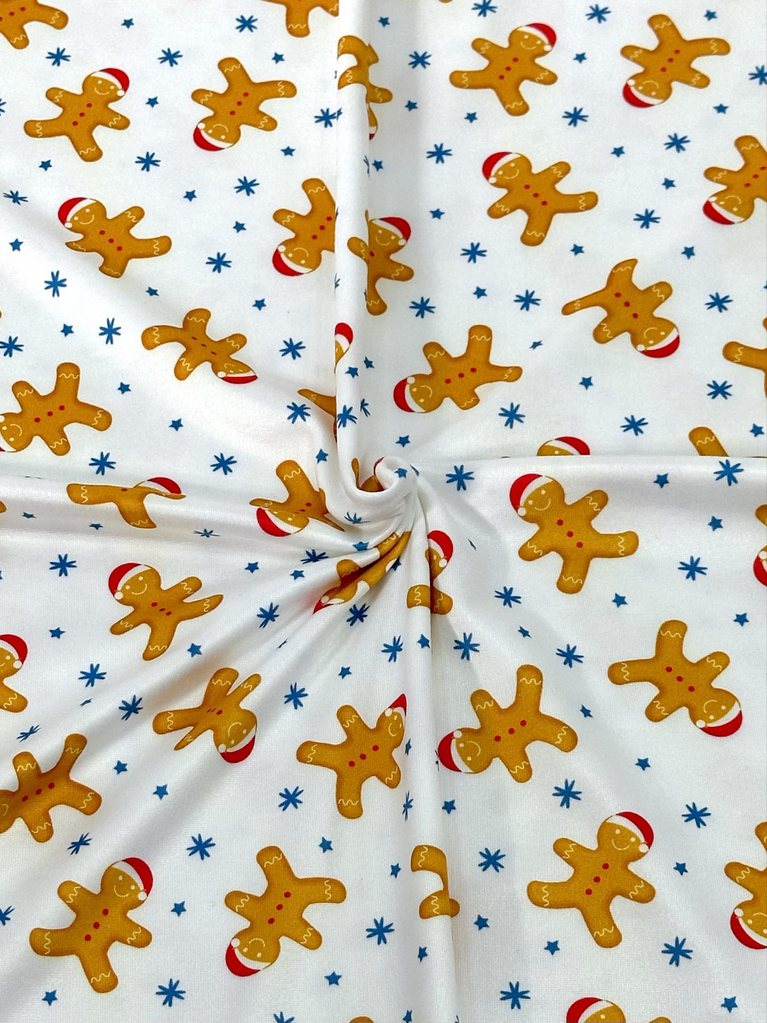 (DBP) GINGERBREAD MAN AND STARS ON OFF WHITE (2)