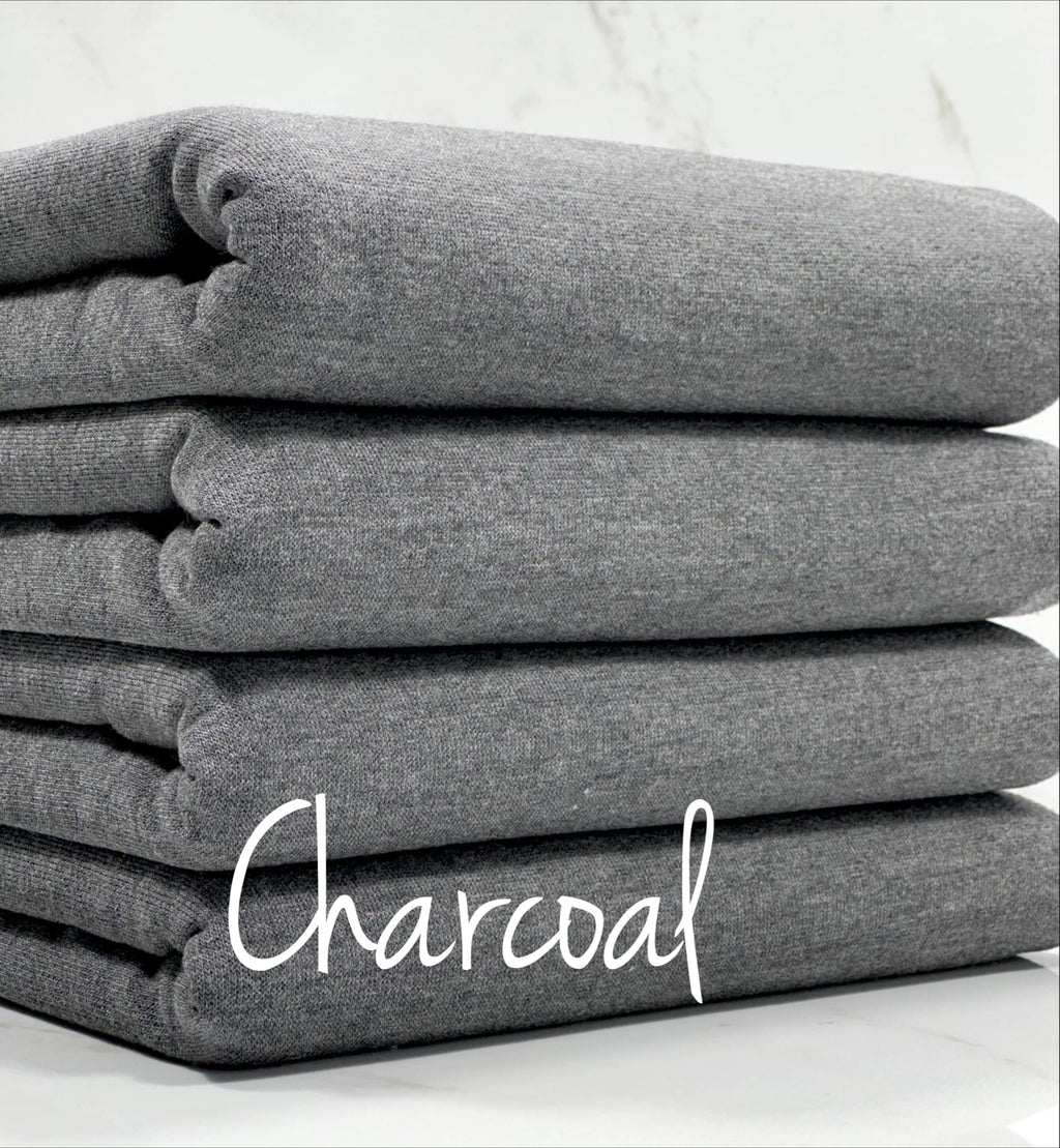 (FRENCH TERRY BRUSHED) CHARCOAL
