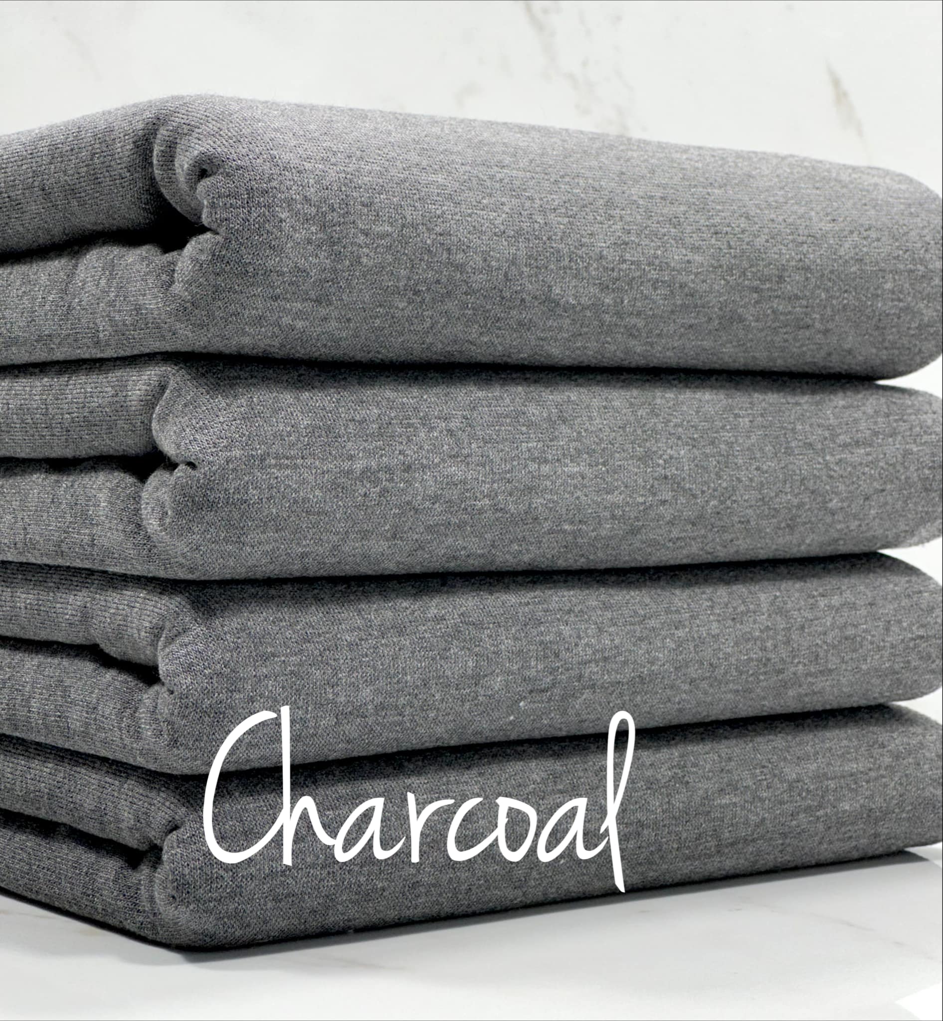 (FRENCH TERRY BRUSHED) CHARCOAL