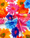 (YUMMY RIB) PINK, ORANGE, PURPLE, AND BLUE FLOWERS ON OFF WHITE (1)