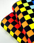 (DBP) RAINBOW AND BLACK CHECKERED