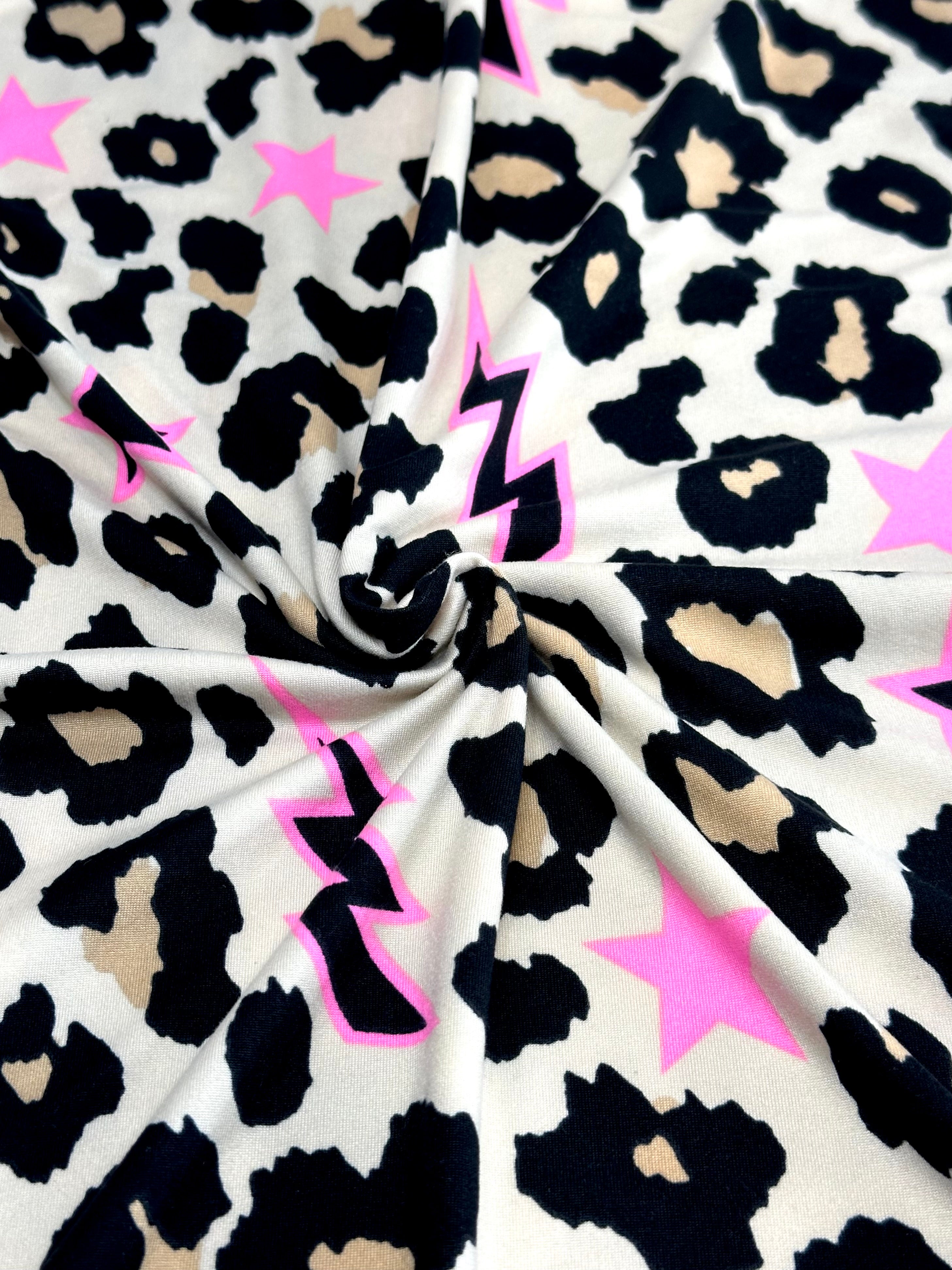 (DBP) PINK STARS AND LEOPARD PRINT ON TAN (1)