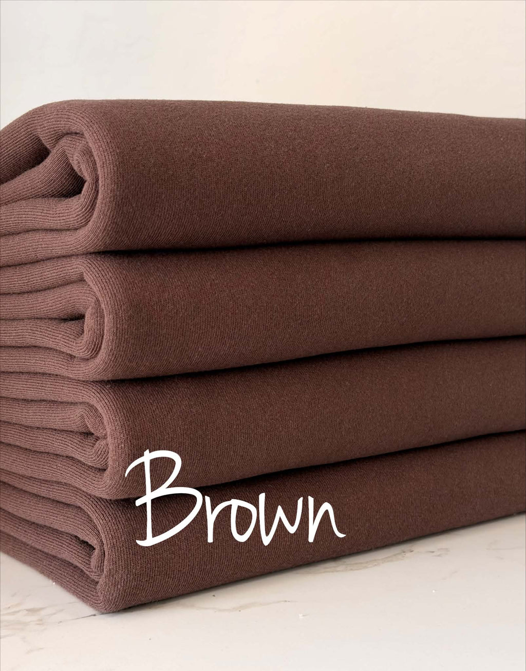 (COTTON FRENCH TERRY) BROWN