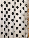 (URBAN RIB) BLACK POLKA DOTS ON OFF WHITE