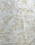 (MESH) CREAM FLOWERS ON OFF WHITE