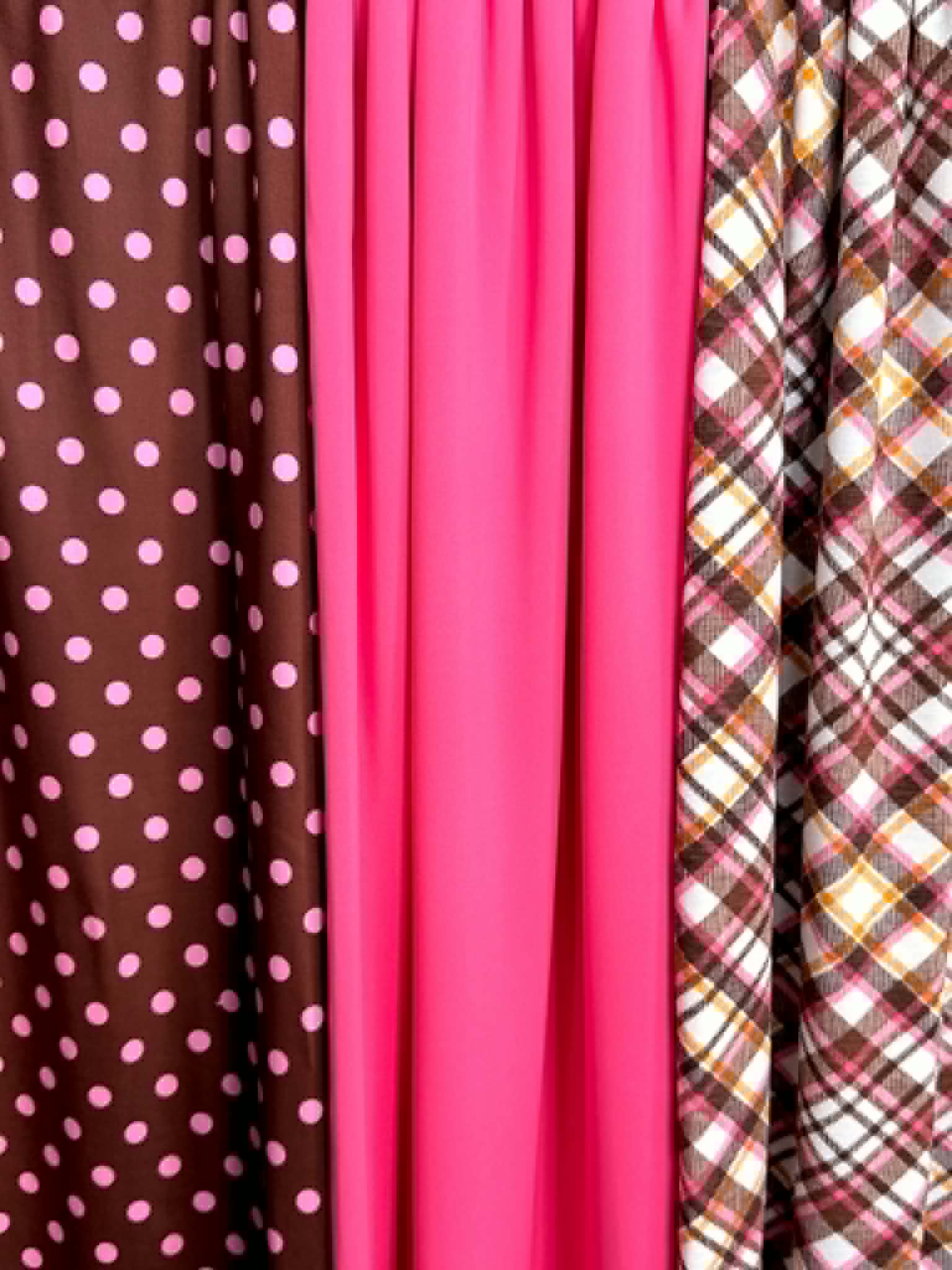 (COTTON JERSEY) PINK HARVEST PLAID