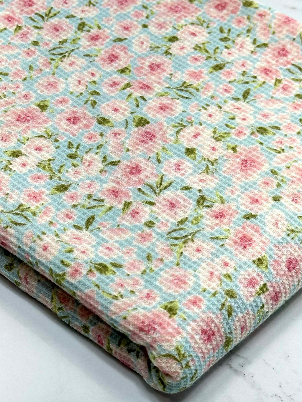 (THERMAL) TINY PINK FLOWERS ON SKY BLUE(4)