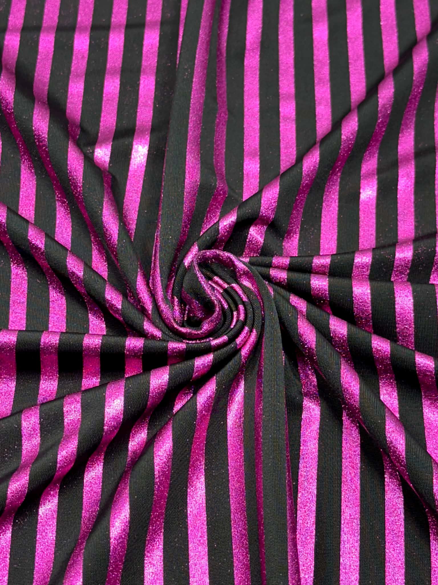 (ITY) FOIL MAGENTA STRIPES ON BLACK