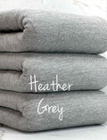 (FRENCH TERRY FLEECE) HEATHER GREY