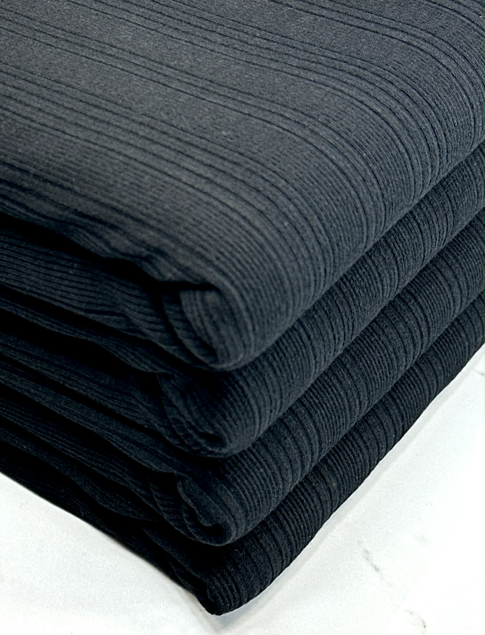(RAYON SPANDEX RIB) BLACK (4)