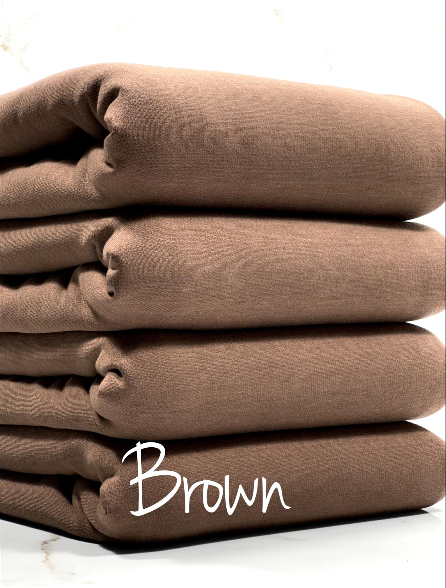 (FRENCH TERRY BRUSHED) BROWN