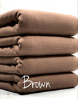 (FRENCH TERRY BRUSHED) BROWN