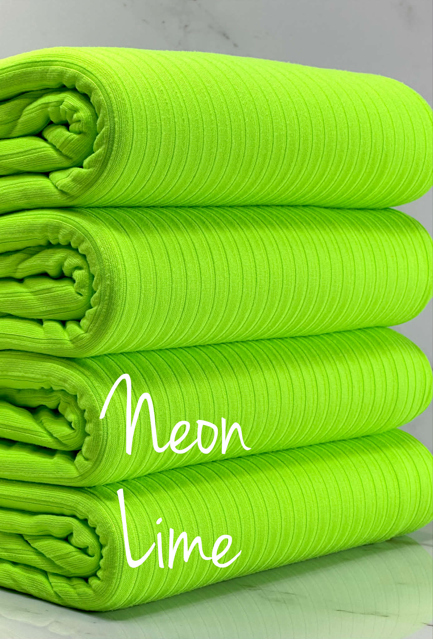 (8X3 RIB) NEON LIME