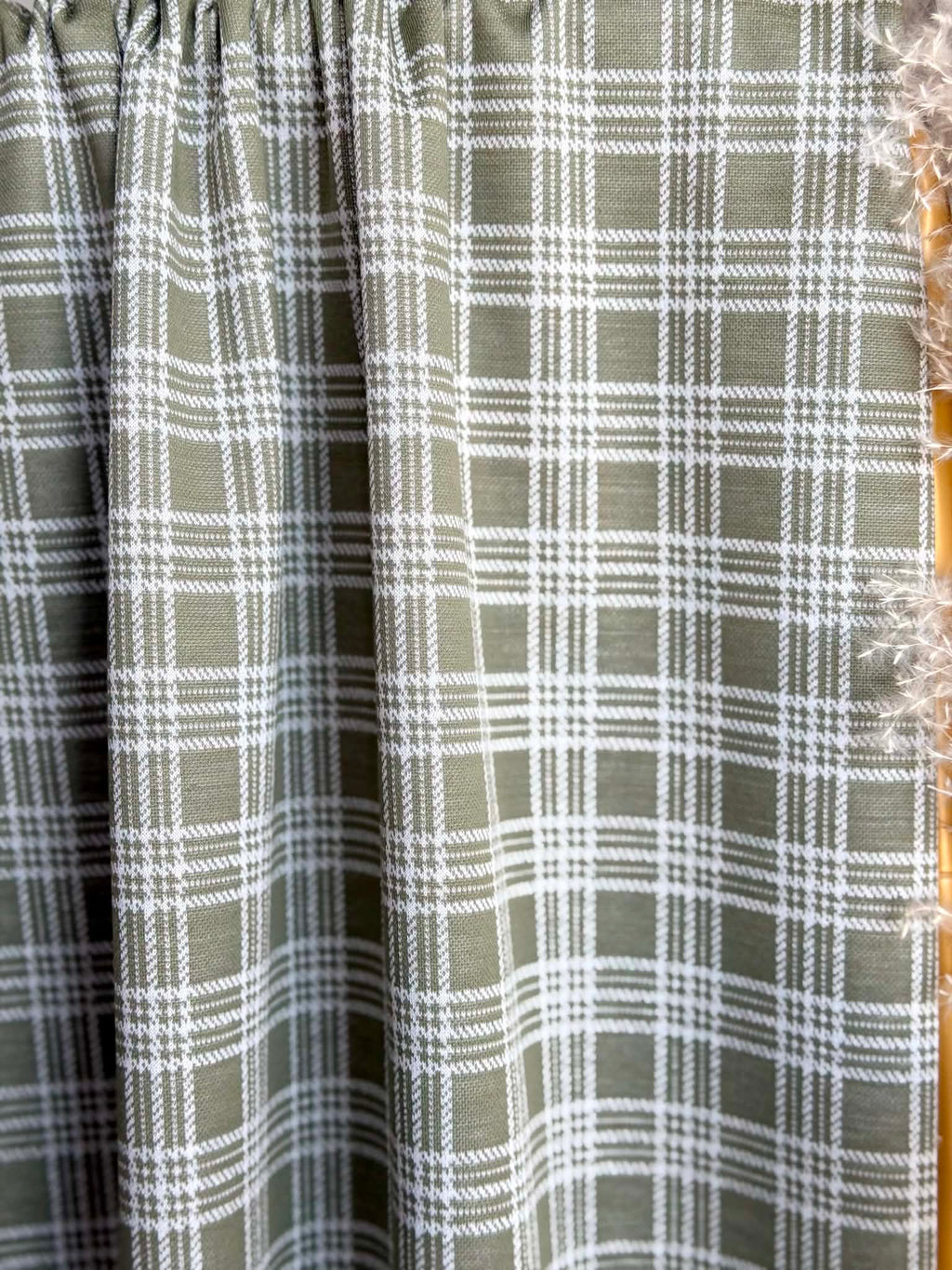 (DOUBLE KNIT) EVERGREEN PLAID