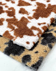 (SHERPA) BROWN COW PRINT ON OFF WHITE