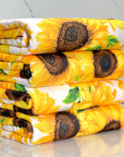 (DBP) BIG SUNFLOWERS ON OFF WHITE