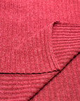 (WIDE SWEATER RIB) BURGUNDY