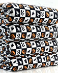 (SWEATER KNIT/OAKLEY) HALLOWEEN BLACK & WHITE CHECKERED PRINT