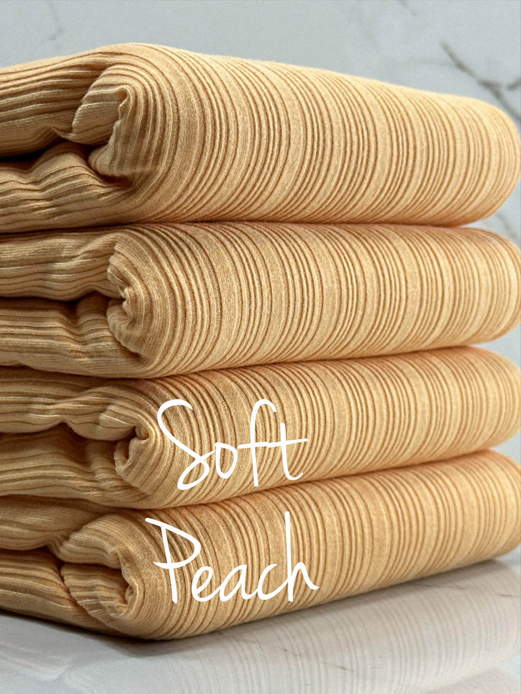 (PORTIA RIB) SOFT PEACH