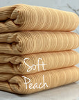 (PORTIA RIB) SOFT PEACH