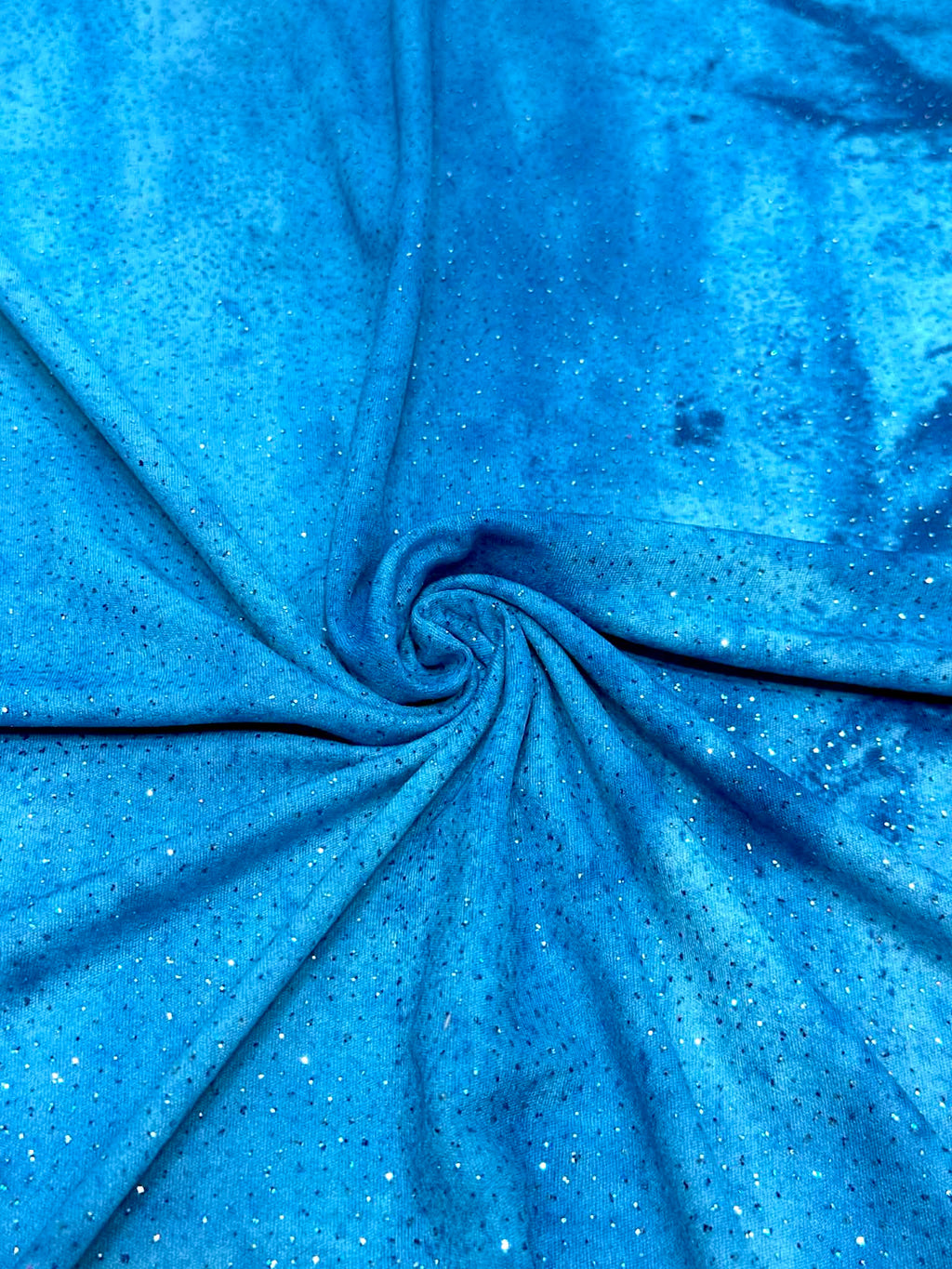 (MESH) BLUE GLITTER TIE DYE