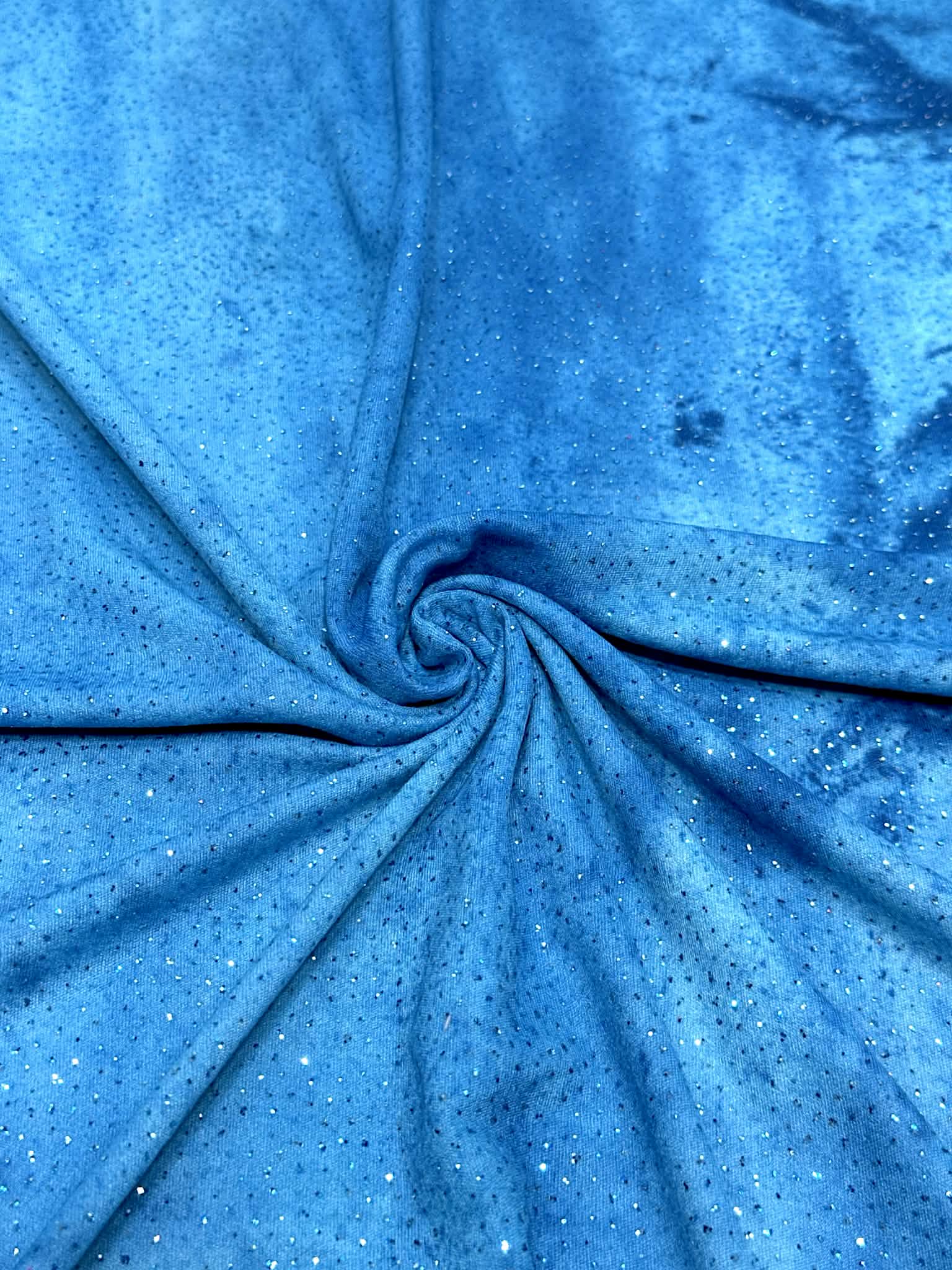 (MESH) BLUE GLITTER TIE DYE