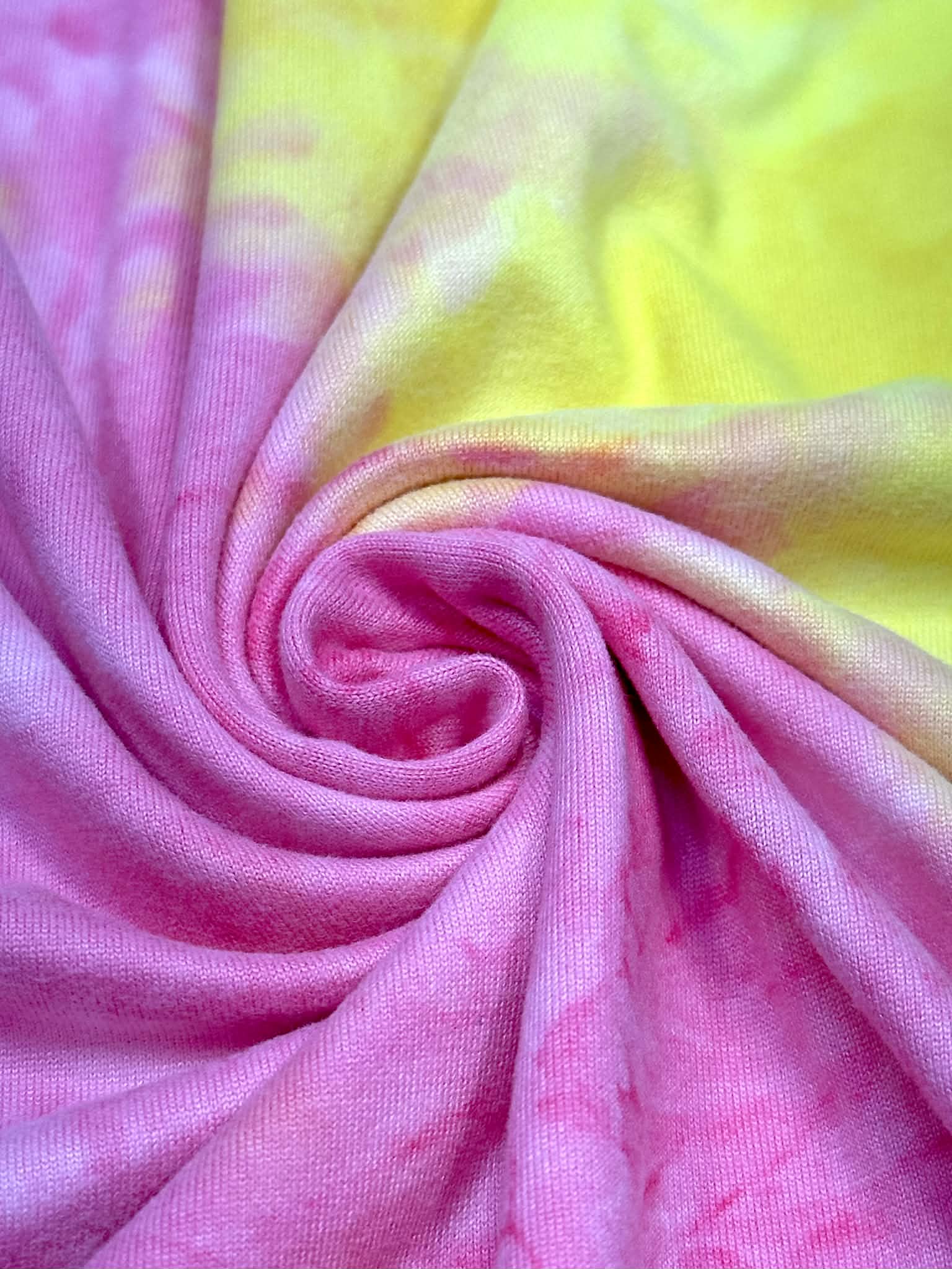 (DBP) PINK AND YELLOW TIE DYE