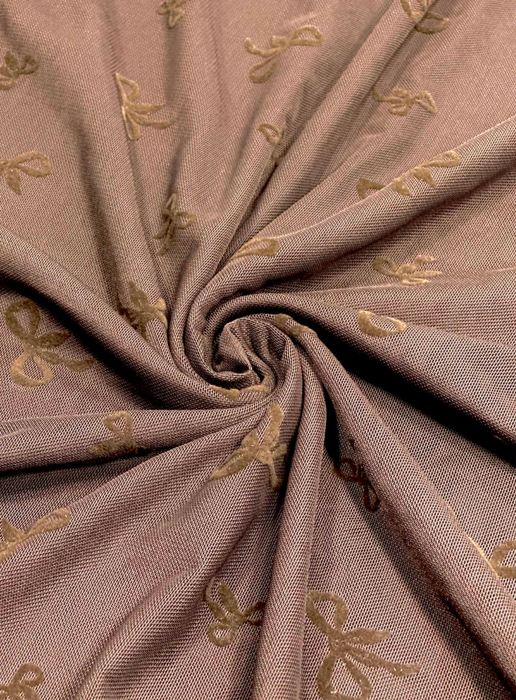 (MESH) BROWN 3D BOWS ON BROWN