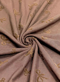 (MESH) BROWN 3D BOWS ON BROWN