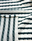 (SMOCKED) EMERALD STRIPES ON IVORY